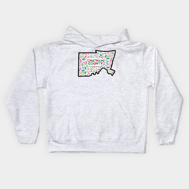 Chatham County, North Carolina Kids Hoodie by My Depiction Addiction 